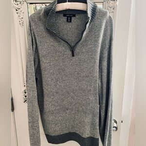 New Mark Law men’s quarter zip pullover sweater size L